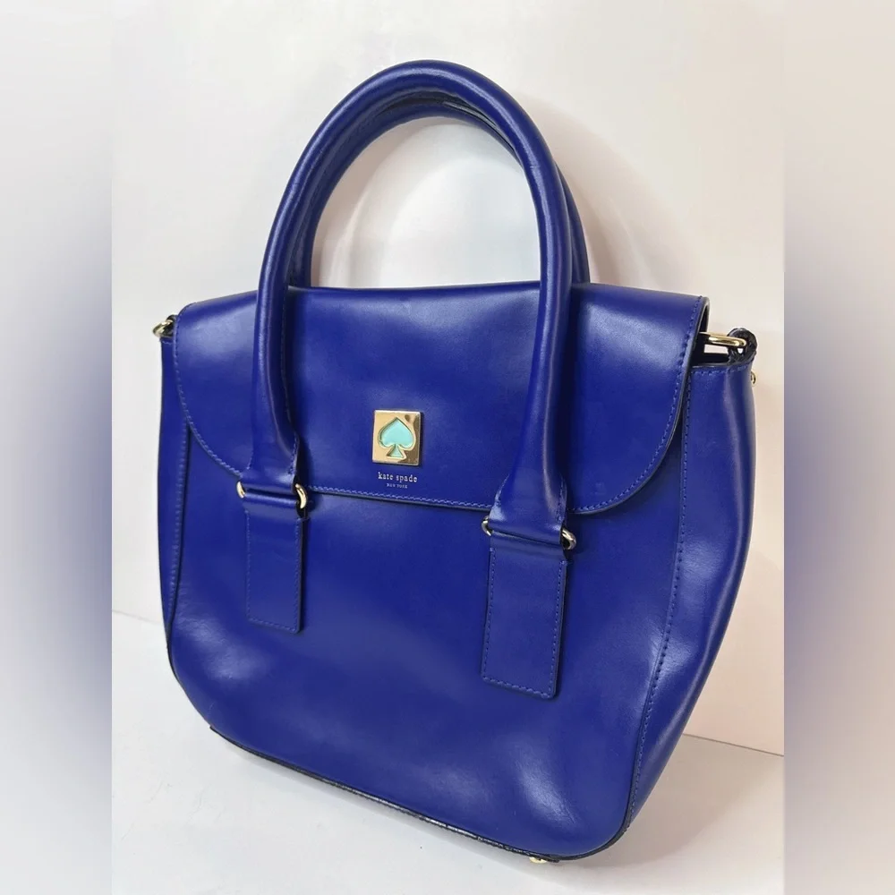 Kate Spade Bond Street Flo Blue/Aqua Crossbody Satchel Purse